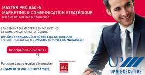 Lancement du M2 Marketing et Communication stratégique à Casablanca!
