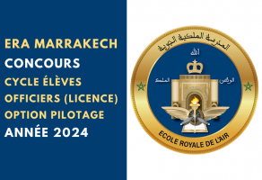 Concours cycle Élèves Officiers option pilotage ERA Marrakech 2024