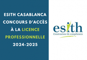 Concours Licence Professionnelle ESITH Casablanca 2024-2025