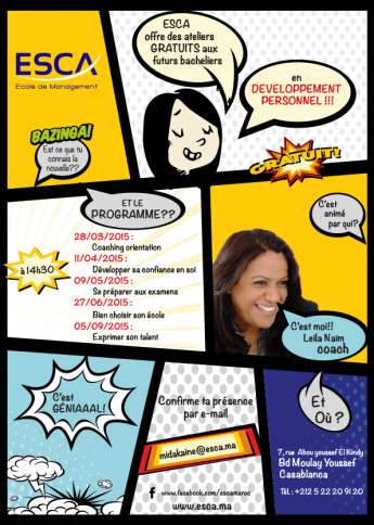 Ateliers de Coaching pour futurs Bacheliers à ESCA