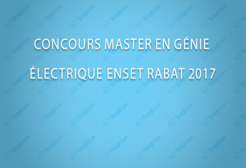 Concours Master en Génie Électrique « M-GE » ENSET Rabat 2017
