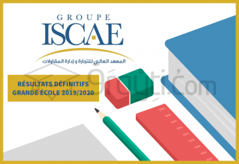 Résultats définitifs du concours d’accès en 1ère année de la Grande École ISCAE 2019/2020