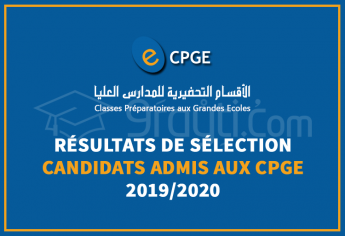 Résultats de sélection des candidats admis aux CPGE 2019