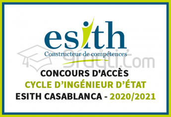 Concours d'accès en 1ère année du cycle d'Ingénieur d'État de l'ESITH Casablanca 2020
