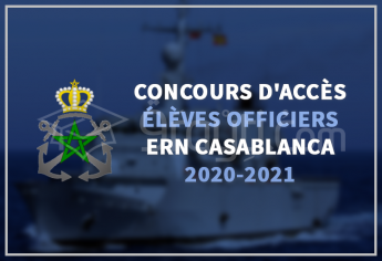 Concours d'accès au cycle des Élèves Officiers de l'ERN Casablanca 2020-2021
