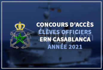 Concours d'accès au cycle des Élèves Officiers de l'ERN Casablanca 2021