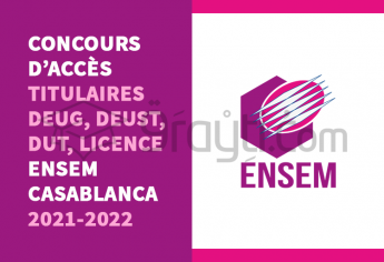 Concours d'accès pour les titulaires de DEUG, DEUST, DUT, Licence à l’ENSEM Casablanca 2021-2022