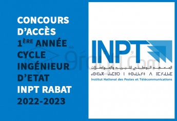 Concours d'accès en 1ère année du cycle d'ingénieur d'Etat de l'INPT Rabat 2022-2023