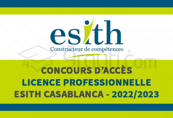 Concours d'accès à la Licence Professionnelle de l'ESITH Casablanca 2022-2023