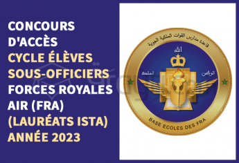 Concours cycle des Élèves Sous-Officiers des Forces Royales Air (lauréats des ISTA) 2023