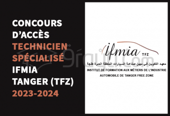 Concours cycle Technicien Spécialisé de l'IFMIA Tanger 2023-2024