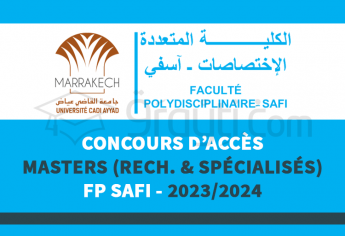 Concours Masters de FP Safi 2023-2024