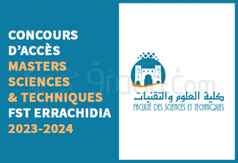 Concours Masters Sciences et Techniques de FST Errachidia 2023-2024