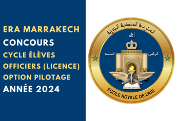 Concours cycle Élèves Officiers option pilotage ERA Marrakech 2024