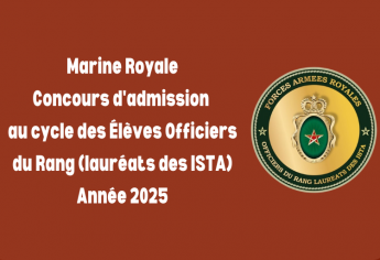 Concours des Élèves Officiers du Rang de la Marine Royale (lauréats des ISTA) 2025