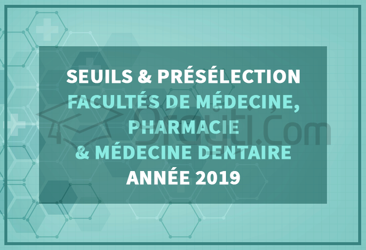Seuils et listes des candidats présélectionnés pour passer le concours d'accès aux FMP et FMD 2019