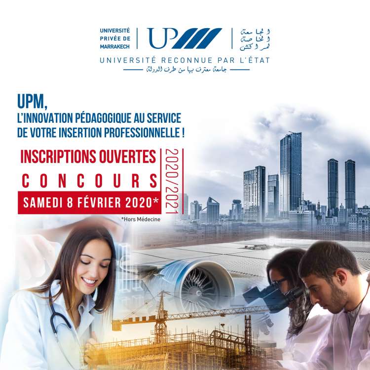 Concours d'admission à l'UPM - Samedi 08 Février 2020