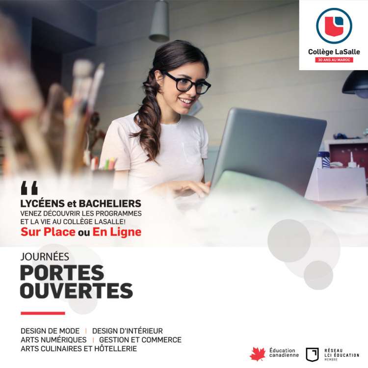 Collège LaSalle Maroc: Journée Portes Ouvertes en mode hybride le 15 Juillet