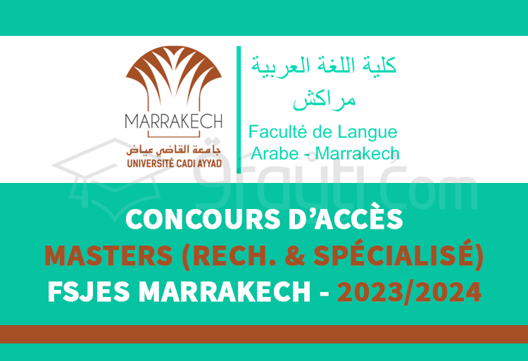 Concours Masters de FLA Marrakech 2023-2024