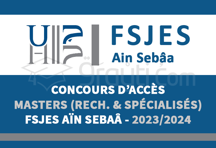 Concours Masters de FSJES Aïn Sebaâ Casablanca 2023-2024