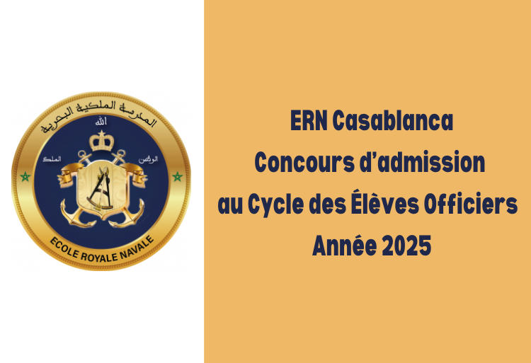 Concours d'admission au cycle des Élèves Officiers de l'École Royale Navale 2025